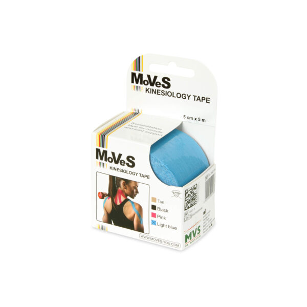 MVS Kinesiology Tape 5 cm x 5 m Lysebl